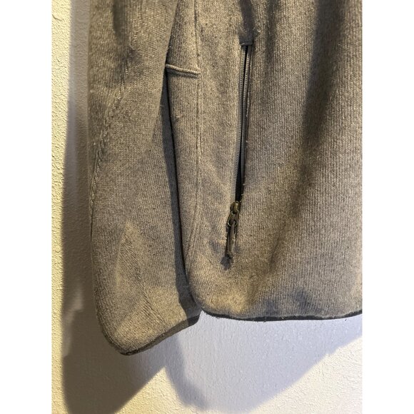 The North Face (Men's 2XL) Gray Full Zip Fleece Jacket - Picture 4 of 7